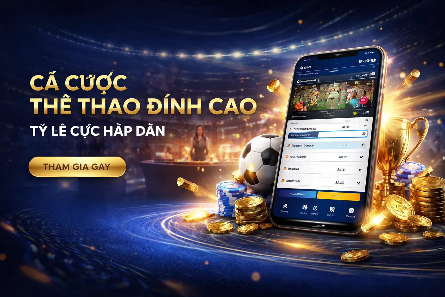Sân vận động sôi động với cá cược thể thao z888